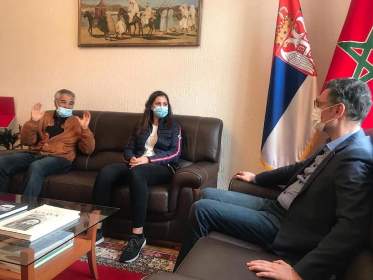 صربيا ..  سفير صاحب الجلالة يستقبل بطلة الملاكمة أميمة بلحبيب