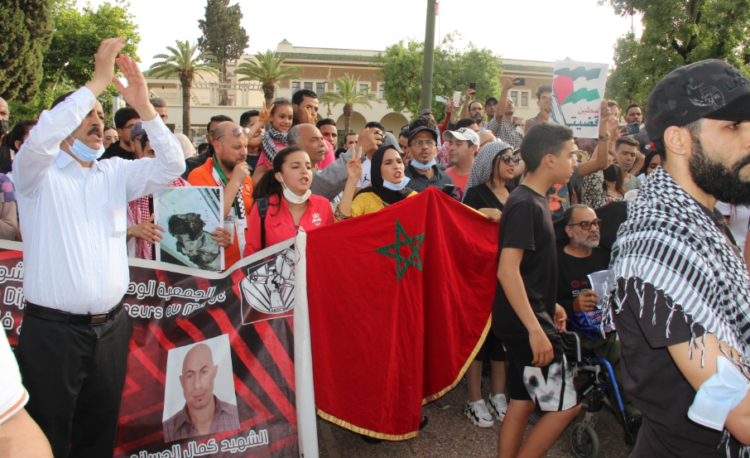 فاس .. وقفة احتجاجية تضامنية مع الشعب الفلسطيني
