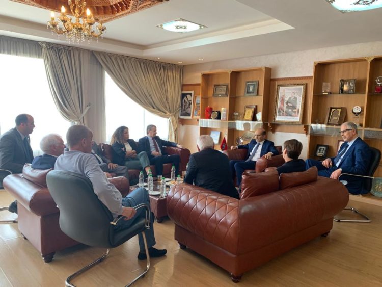 رئيس مجلس جماعة فاس يستقبل وفدا من الغرفة الفرنسية للتجارة والصناعة بالمغرب