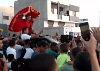 استقبال حار  لسفيان البقالي في مسقط رأسه بفاس