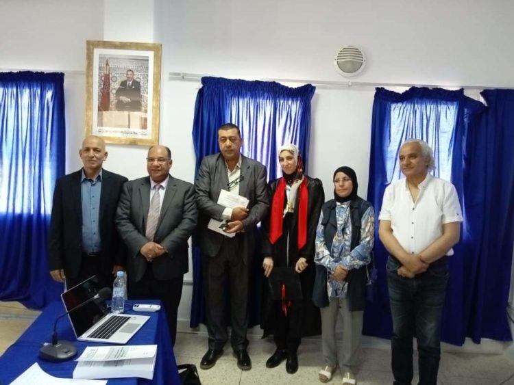 الطالبة فاطمة الزهراء أندوف تحصل على شهادة الدكتوراه بميزة مشرف جدا