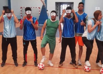 النادي الرياضي تمكين ينظم  دوري كرة الهدف للمكفوفين وضعاف البصر