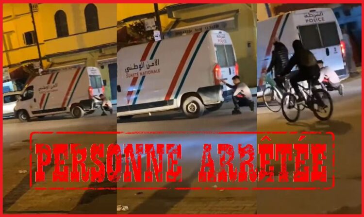 العرائش..اعتقال شخص ظهر على شريط فيديو يرتدي زلاجات ويتشبث بسيارة للأمن