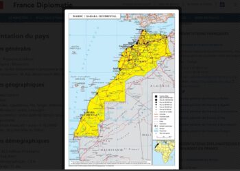 الخارجية الفرنسية تنشر الخريطة الرسمية للمملكة تشمل صحراءها على موقعها الرسمي